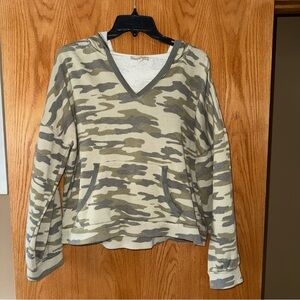 Lucky Brand Camouflage V-Neck Pullover